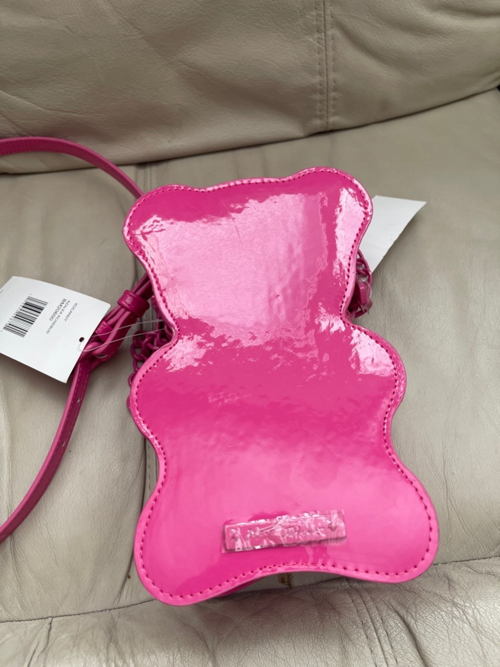 Betsey Johnson Teddy Gummy Bear OX Candy Crossbody Bag Pink - Picture 6 of 9